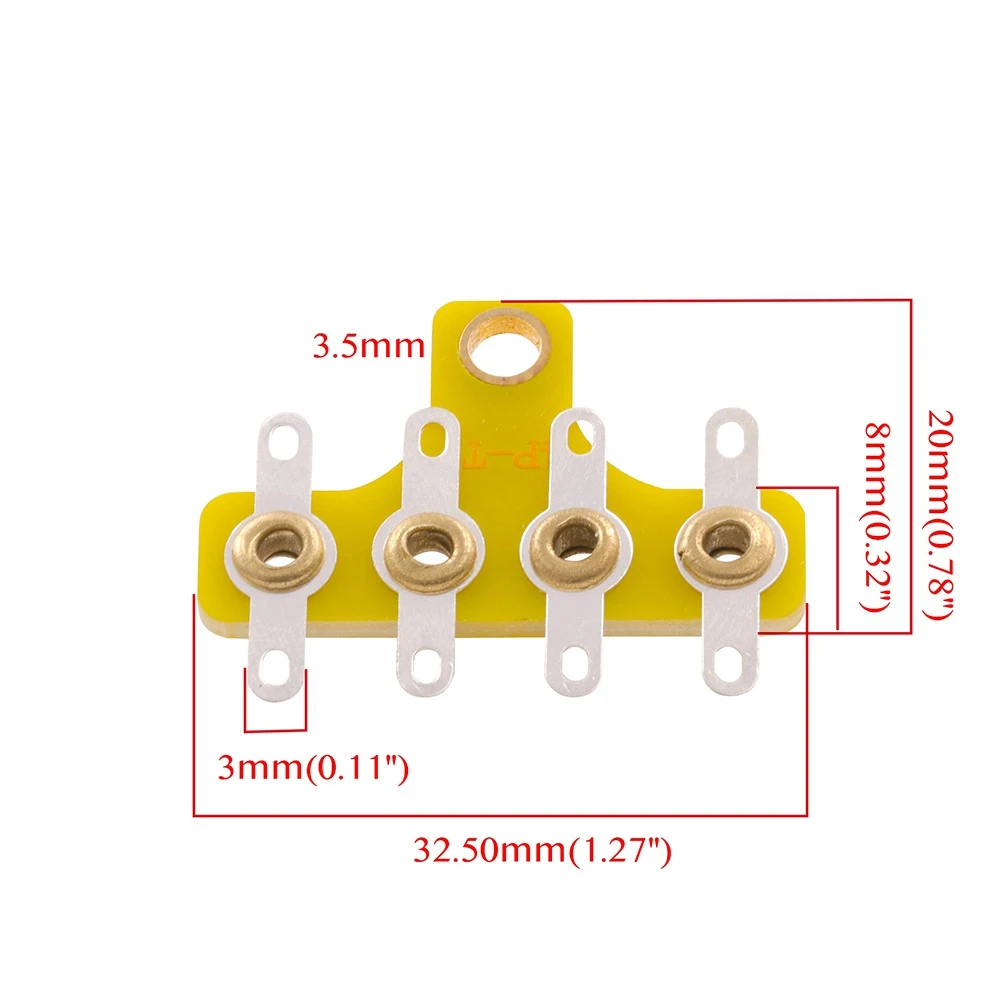 5PCS DIY Projects Audio Tag Strip Tag Board Turret Board Terminal Lug Board for Audio Vintage Tube Amplifier T-4P