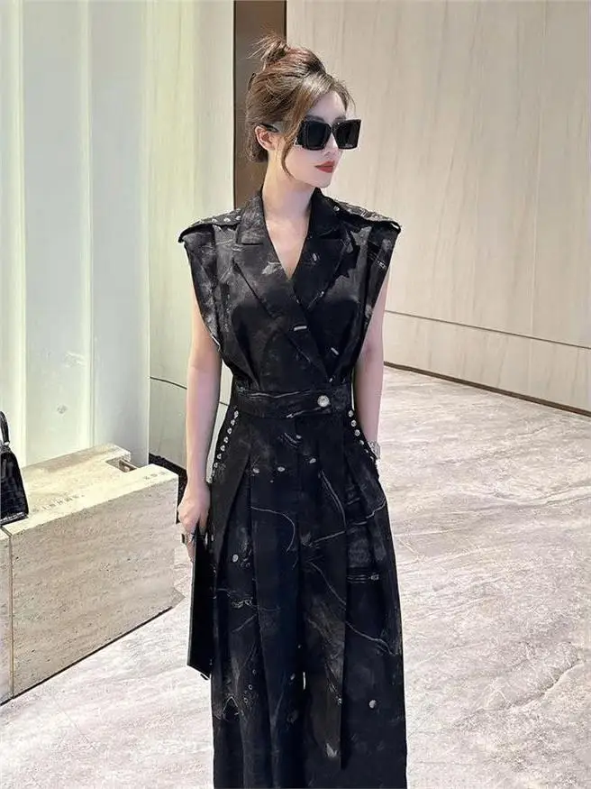 

Элегантный цельный комбинезон с эффектом похудения, модный дизайн, высококачественный женский комплект, дышащий, средней плотности, без отделки мехом