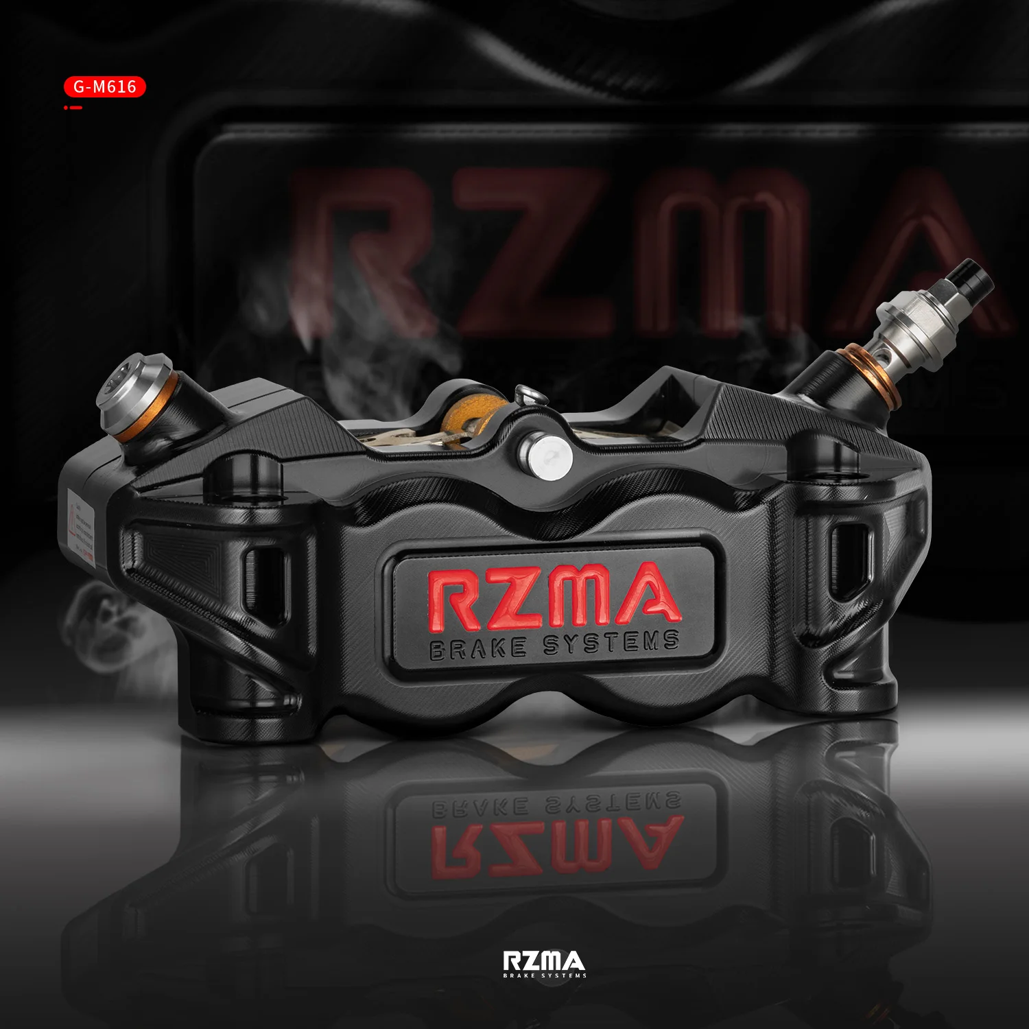 

RZMA 616 Large Radial Mount Brake Caliper CNC Aluminum 100mm Locking Distance