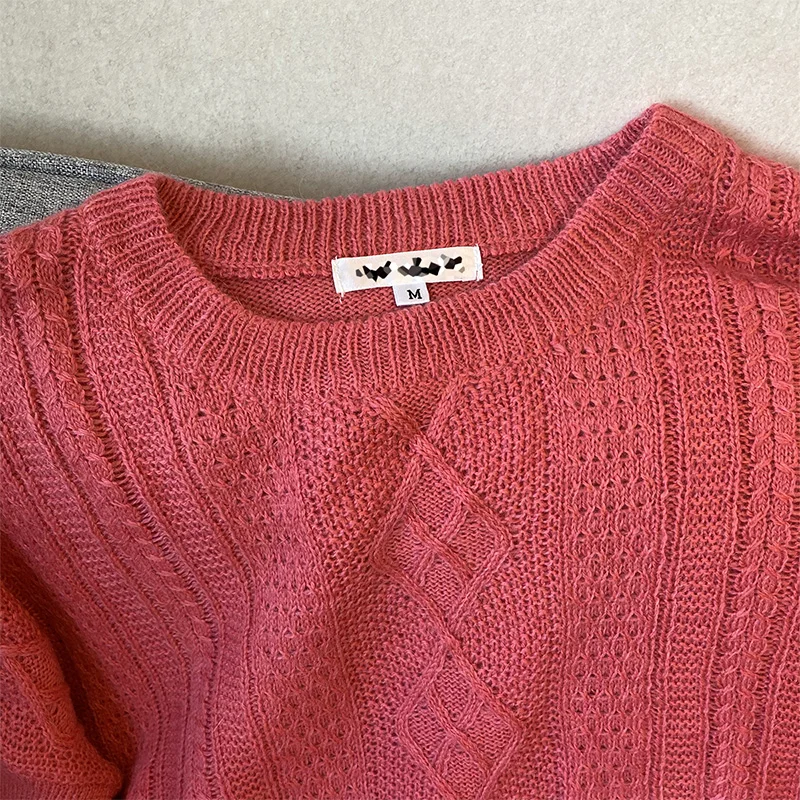 

Вязаный свитер свободного кроя из искусственного кроличьего меха, однотонный, для ранней весны, женский, теплый, длинный, повседневный, модный