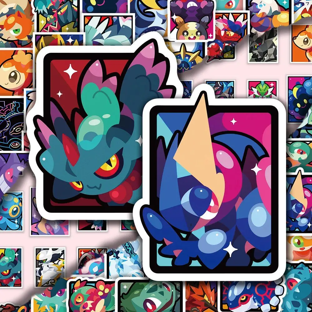 180 Pokémon-Farbblockaufkleber, niedliche Pokémon-Haustiere, kleine Kreaturen, kreative Dekoration zum Selbermachen, exquisites Geschenk für Kinderzimmer – Detail 1