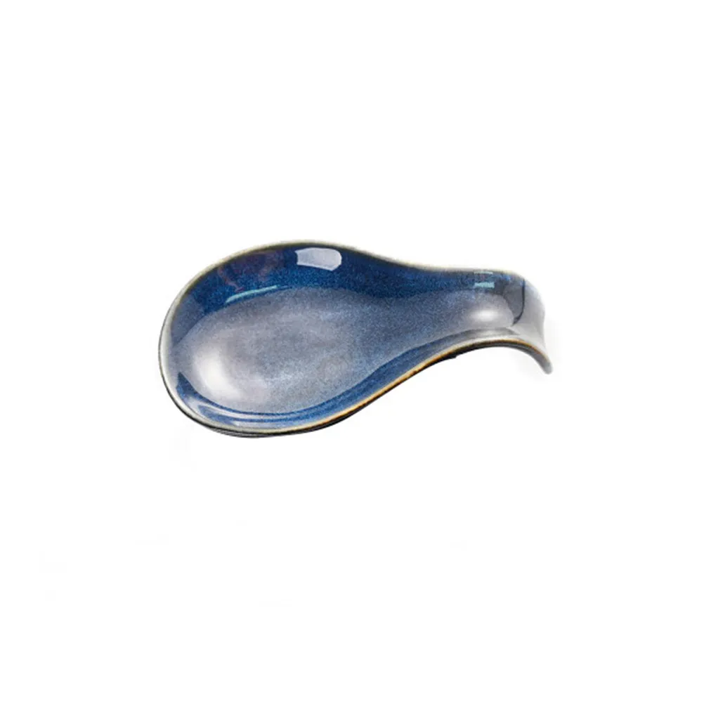 Ceramic Spoon Rest Premium Fine Crafted Spoon Holder for Dining Table Keeps Cutlery in Place Prevents Mess Tabletop Utensil Rest