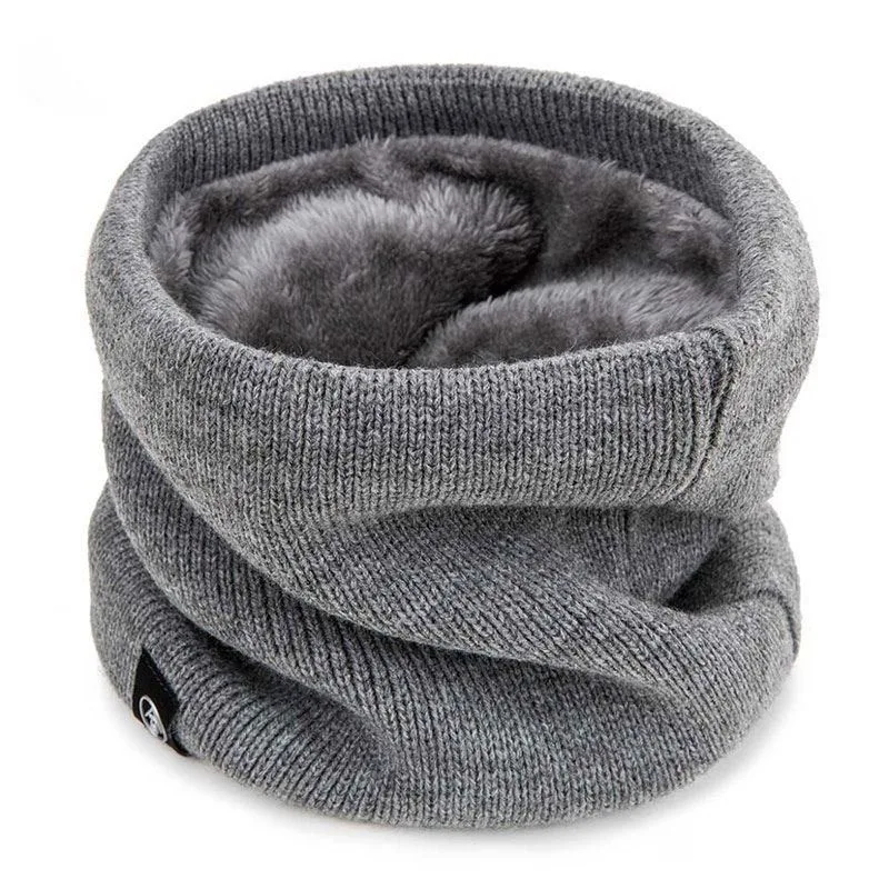 Unisex Winter Neck Warmer Scarf -Warm Fleece Lined Neck Gaiter Thickened for Men & Lightweight for Women,Cold Weather Protection