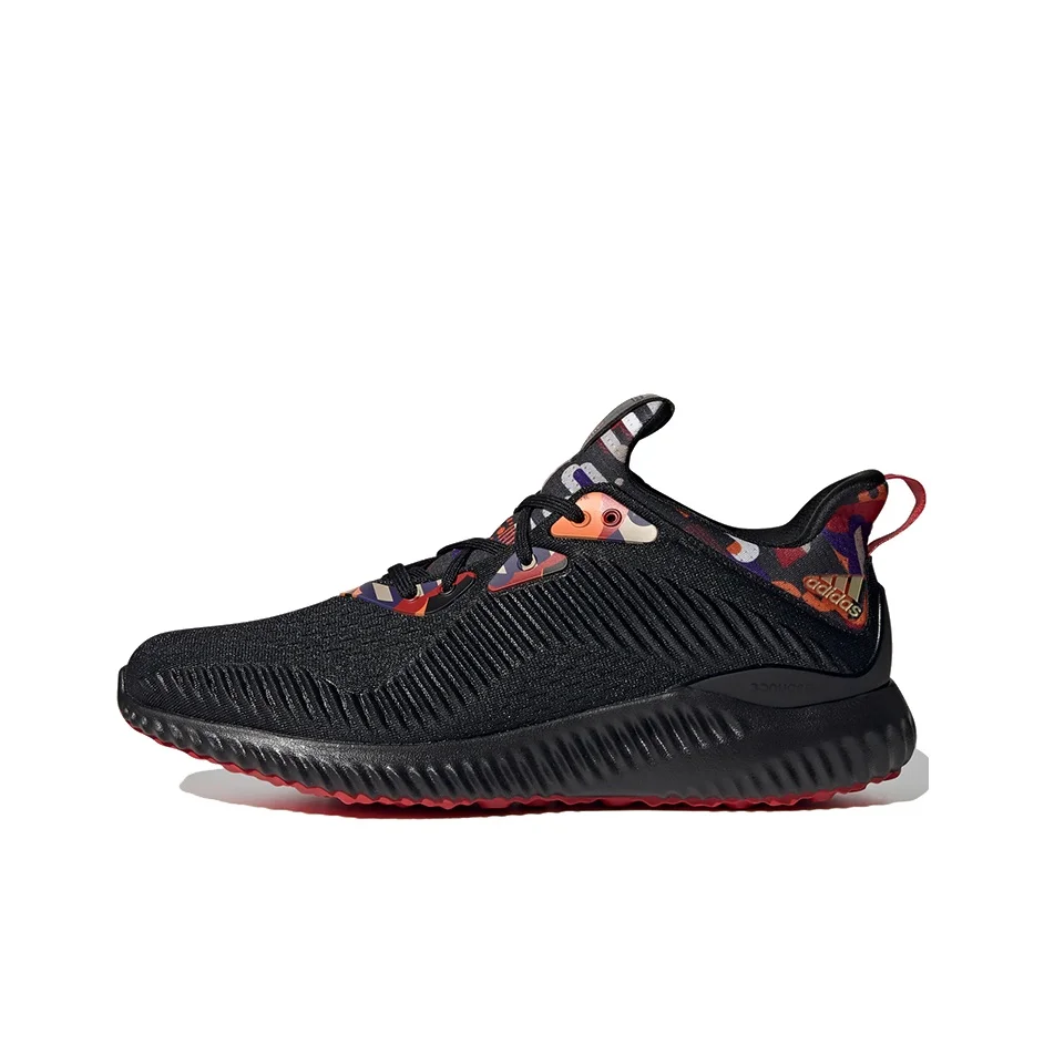 Adidas Alphabounce 1 Running Shoes Unisex Low Top Black/Red GZ8991