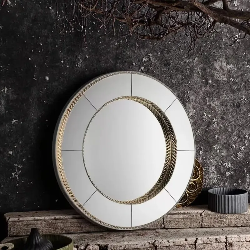 Modern metal and glass frameless design wall mirrors, lightweight bedroom hanging mirrors, suitable for home use
