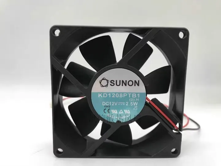 Free shipping original KD1208PTB1 8025 DC12V 2.5W 8cm chassis fan