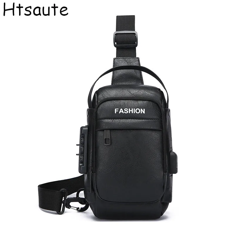 2024 New Men's Chest Bag New Fashion Korean-Style Casual Sports Water-Proof Shoulder Crossbody Bag Cross Body Chest Bag For Male