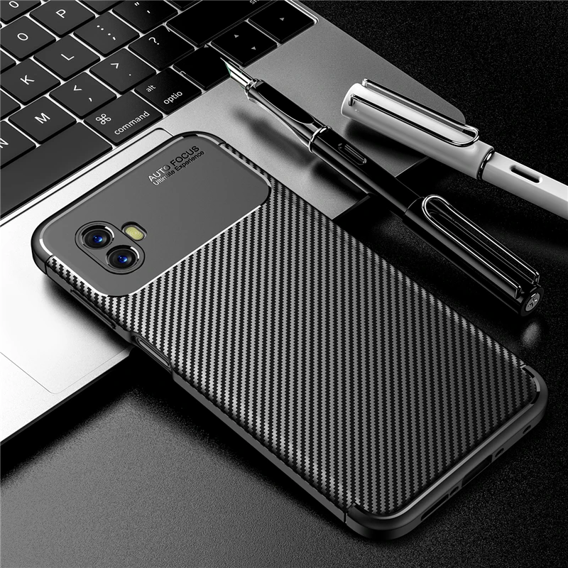 For Samsung Galaxy Xcover 6 Pro Case Samsung XCover 6 Pro Soft Carbon Fiber Cover Samsung X Cover 5 XCover Pro 2 6 XCover6 Pro