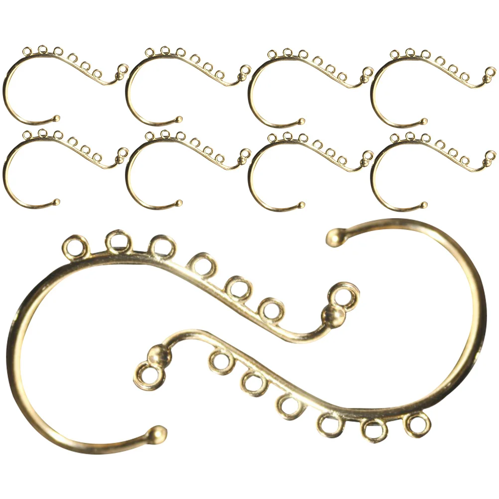 

10 Pcs Gold Alloy Retro Hairpin Earring Hooks DIY Supplies Lightweight Jewelry Making Tools Accessories for Handmade Earrings