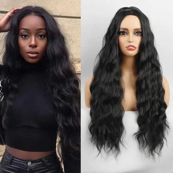 Dark Wave Long Wig Black Natural Soft