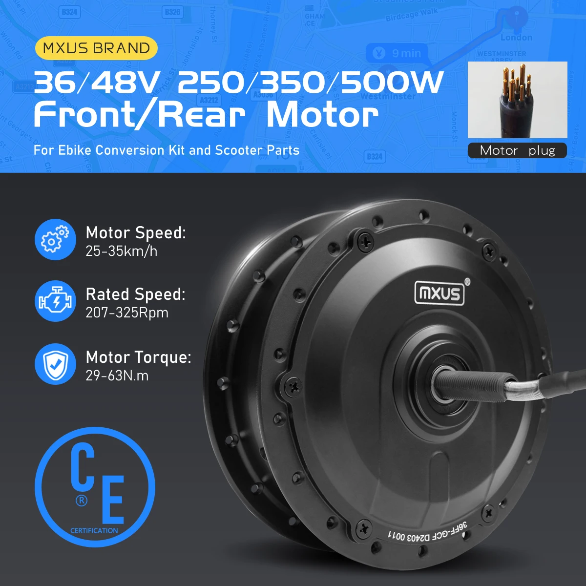 MXUS Merk E-bike Naafmotor XF1 - Dynamo Hub Front recensie en prijs