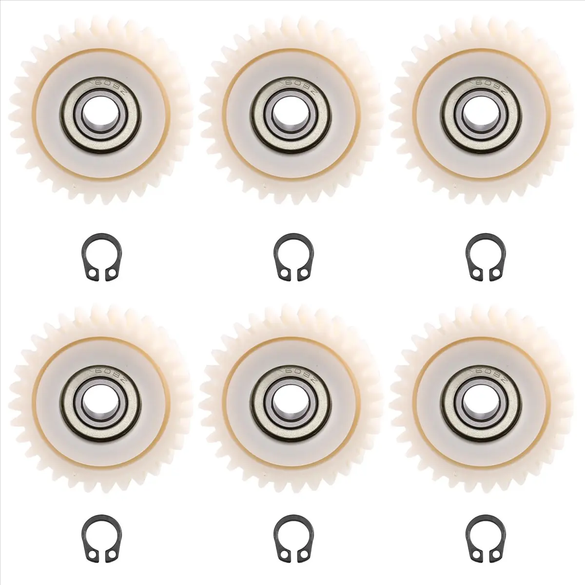 (AIMA) 6PCS E-Bike Motor Gear Clutch Kit 31T for-Helical Gear Hub Motor Planetary Gear 608 Bearing Cycling Accessory
