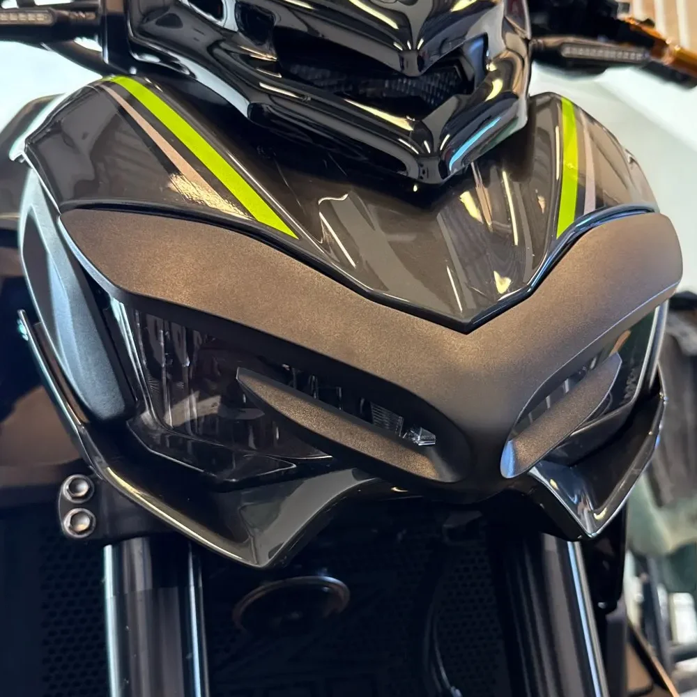 لكاواساكي Z900 Z 900 2017 2018 2019 دراجة نارية الجبهة الجناح العلوي الزجاج الأمامي مركز القلنسوة لوحة هدية الملحقات