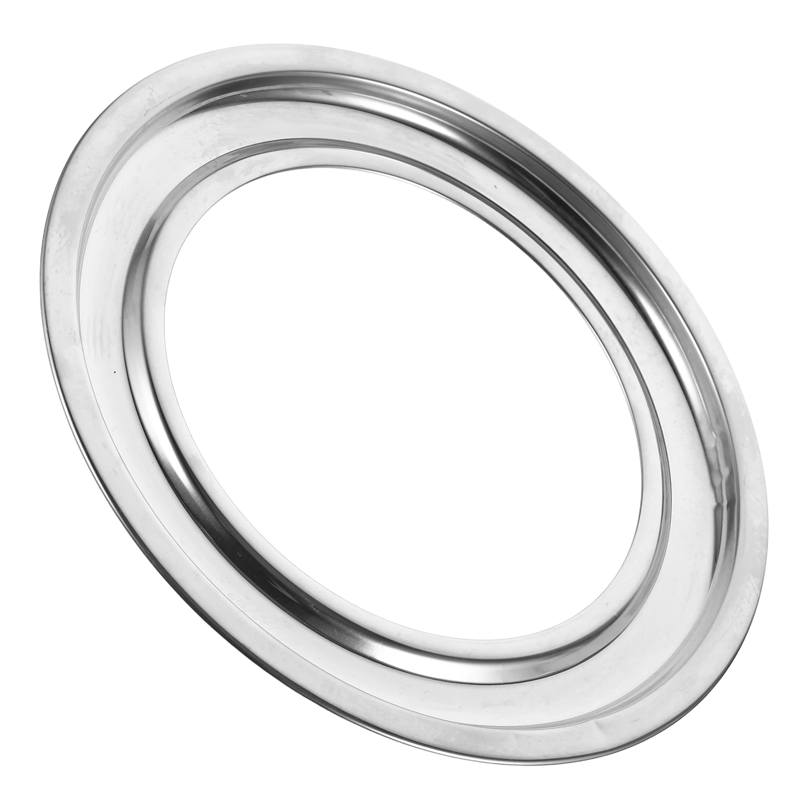 

Stainless Steel Durable Gas Stove Water Tray Round Drip Pan and Drips Easy Clean Large Capacity Kitchen Accessory