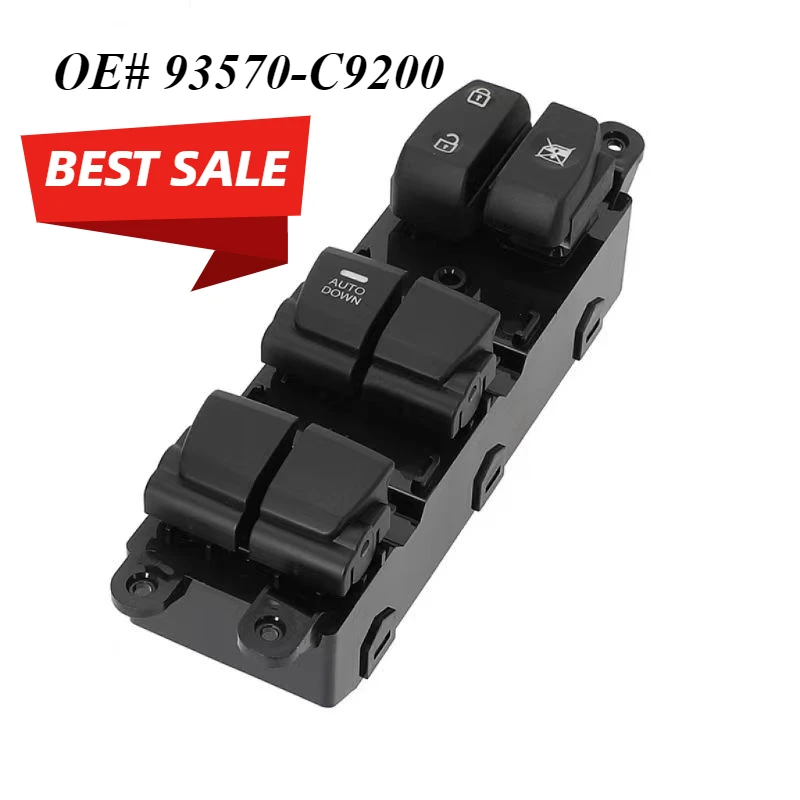 

93570-C9200 93570 C9200 93570C9200 93570-C92004X 9357-A01004XThe glass regulator control switch is suitable for the Hyundai IX25