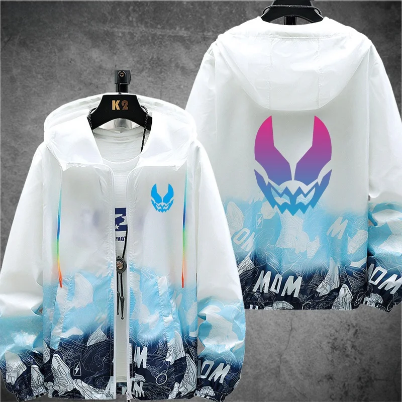 

Ультратонкая солнцезащитная куртка с капюшоном, дышащая верхняя одежда на молнии из полиэфирного волокна, свободный крой, длинный рукав