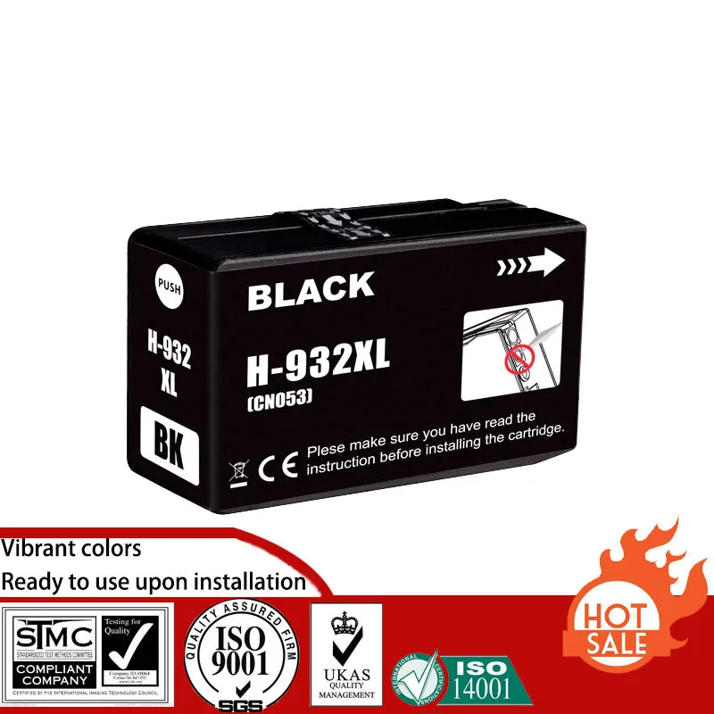 Compatible Ink Cartridge for HP HP932XL HP933XL CN053AE CN054AE CN055AE CN056AE suit For HP Officejet 6100/6600/6700/7110/7610