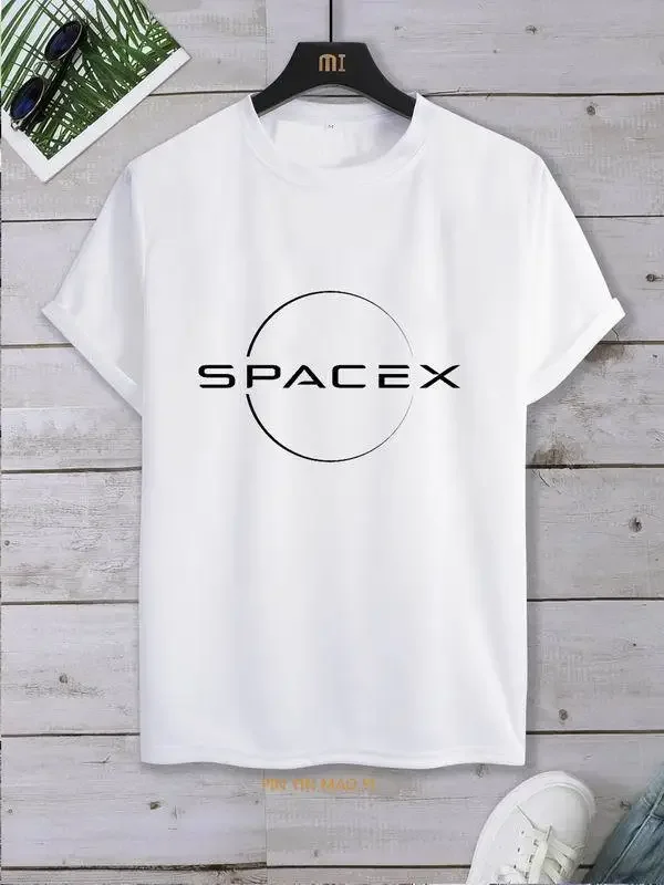 Space X   Logo T Shirt   SpaceX T-Shirt Men\'s  Cool Boyfriend\'s Plus Keep Forging Ahead Tshirt  Hot Sale Unisex  men clothing