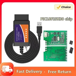 FORscan ELM 327 OBD2 Diagnostic Scanner USB V1.5 HS/MS CAN Switch For Ford Vehicles Coding Code Reader Free Shipping