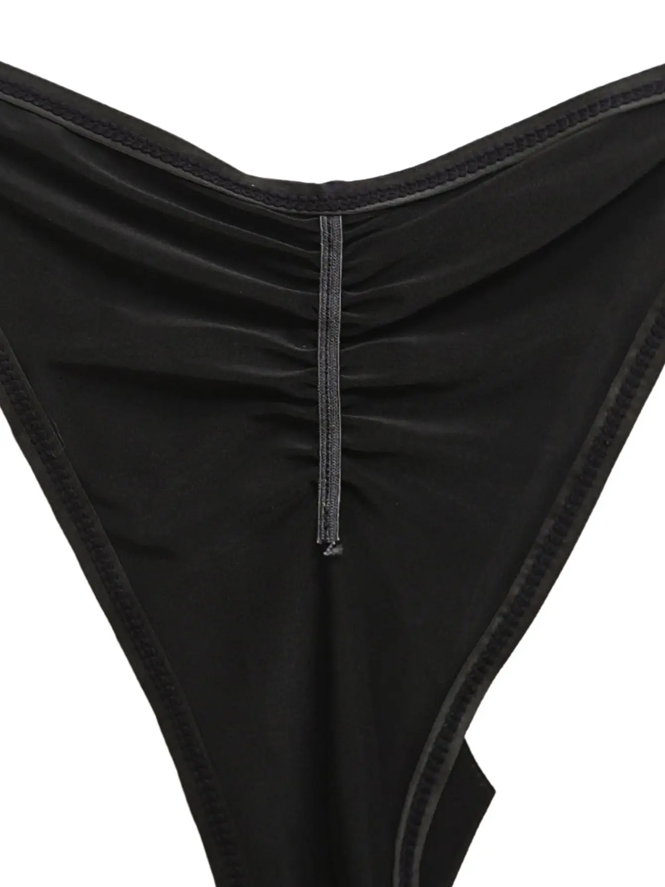1pc Celana Dalam Pria - Celana Dalam Pria Model Thong dengan Belahan Tinggi, Ruffle, Ultra Seksi, Sejuk, Anti Lengket, Semi Transparan, Nyaman untuk Santai