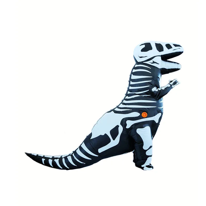 Skeleton Dinosaur Inflatable Costume Inflatable T-Rex Skeleton Costume for Halloween Performance and Party