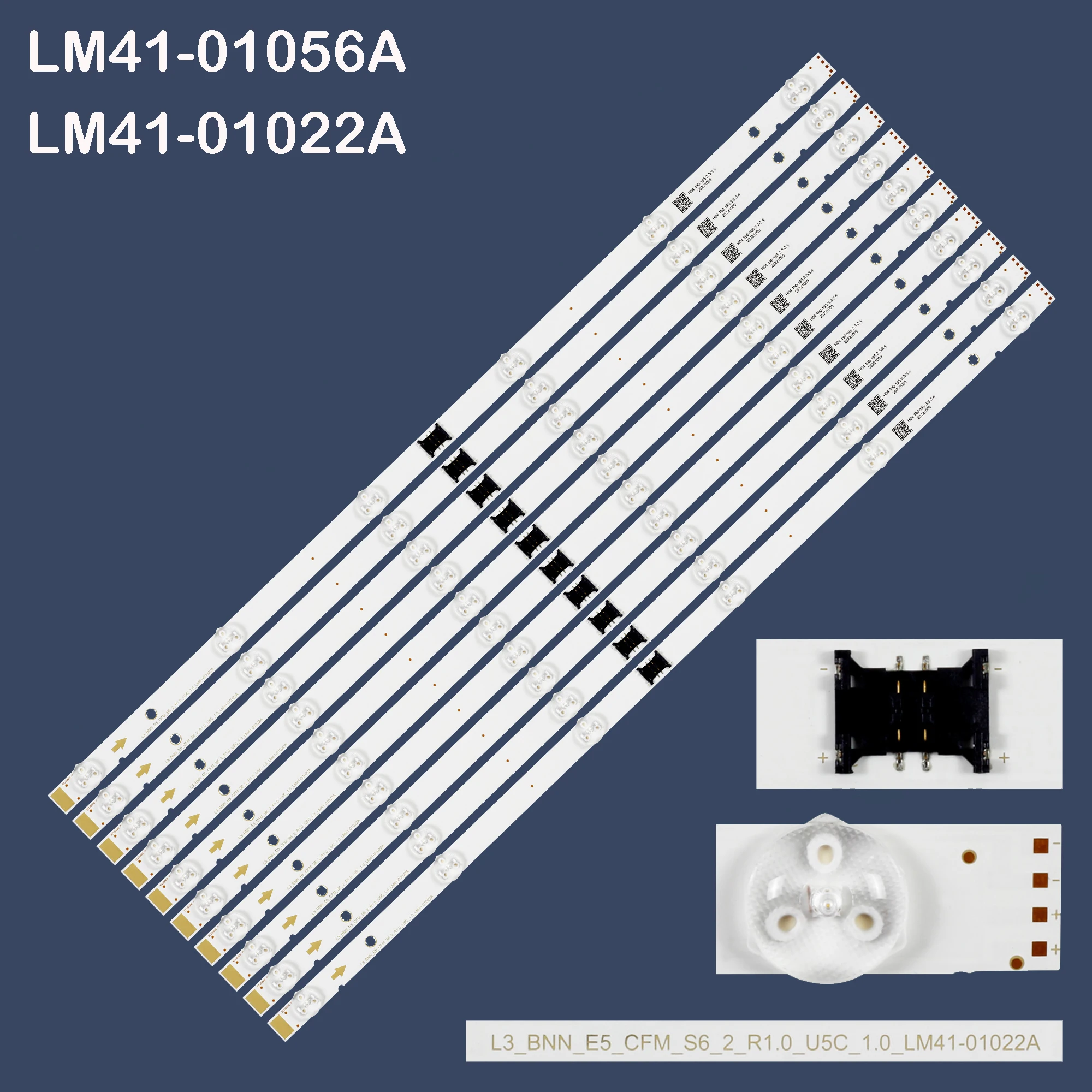 Bande de rétroéclairage LED pour KD-55X8000H KD-55X800H KD-55XH8196 KD-55XH8096 KD-55XH8077 XBR-55X800H KD-55X80J KD-55X85J KD-55X80CJ KD-55X80K XBR-55X81CH XBR-55X80CH I-5500SY80062-VC LM41-01056A LM41-01022A