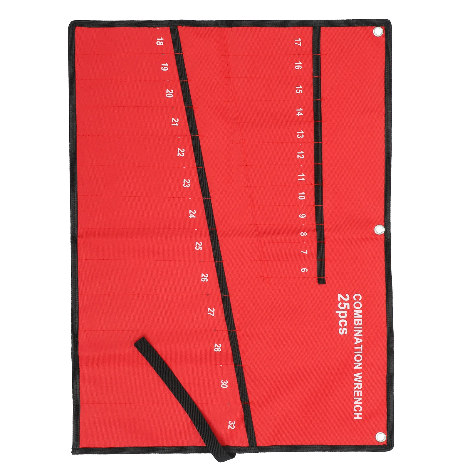 Tool Roll 25-Slot Wrench Storage Pouch Hanging Organizer Multipurpose Tool Pouch Repair Utility Electrician Storage