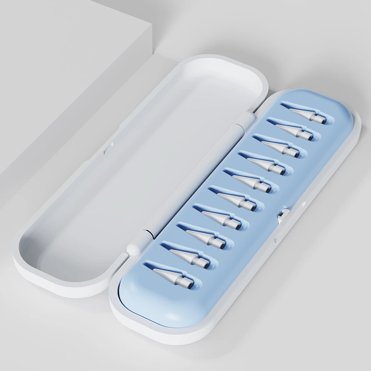 

Коробка для хранения наконечников ручек ANKNDO для наконечников стилусов Apple, портативная коробка-органайзер с 8/10 слотами, защитный чехол для рисования