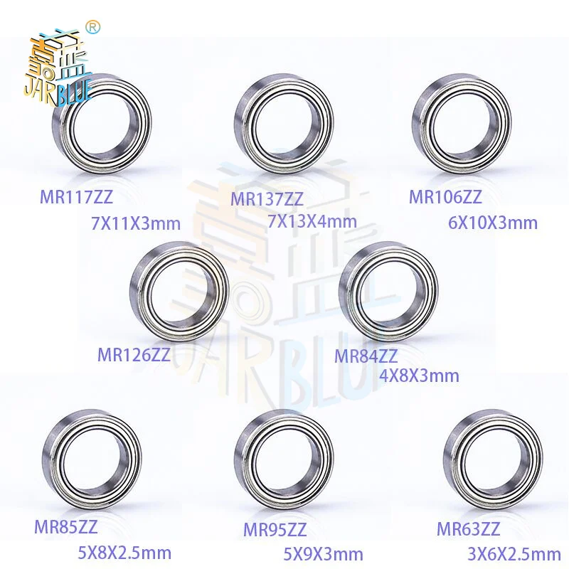5 sztuk łożysko kulkowe zwykłe MR52-Mr117zz Mr137zz Mr106zz Mr126zz Mr84zz Mr85zz Mr95zz Mr63zz miniaturowe mini łożyska 7*11*3mm