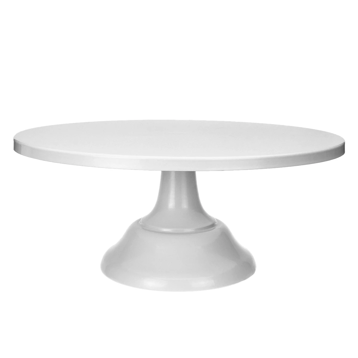 12 Inch Iron Round Cake Stand Cake Plate Pedestal Dessert Holder Wedding Birthday Party-White