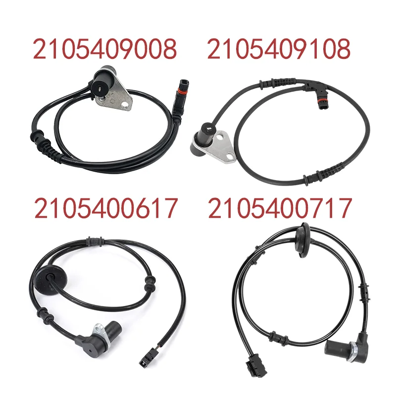 Image of 4 Stück ABS-Raddrehzahlsensor 2105409008 2105409108 2105400617 2105400717 für Mercedes Benz W210 S210 E55 E50 AMG E430 E420 E320