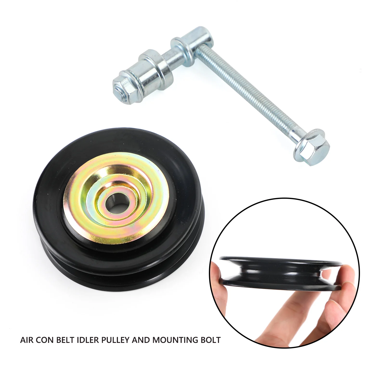 Artudatech Air Con Belt Idler Pulley And Mounting Bolt For Toyota Landcruiser HZJ75 1990-99 Car Accessories