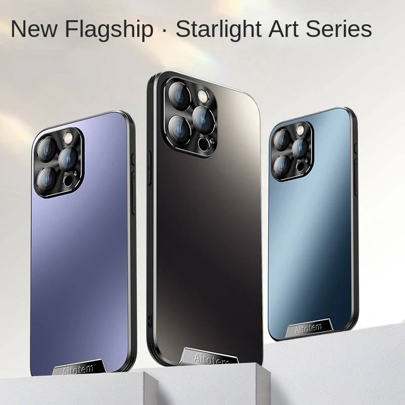 

Чехол для телефона для iPhone 16, 14, 15, Plus, 11, 12, 13 Pro Max, металлическая защита объектива, мягкие силиконовые края, противоударные матовые чехлы на заднюю панель