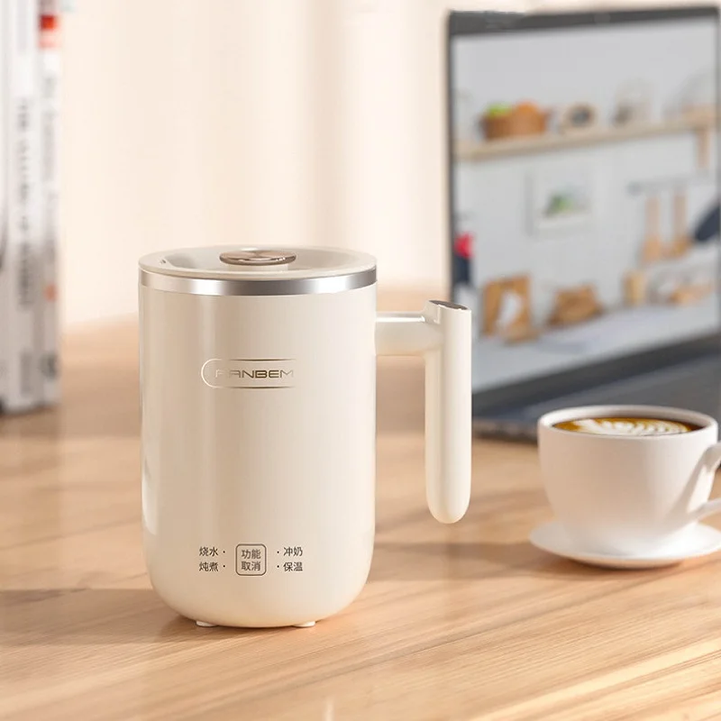 

400ml Electric Kettle Smart Health Cup Milk/Coffee Thermos Cup Portable Travel Kettle Multi-function Stew Cook Cup Mini Teapot