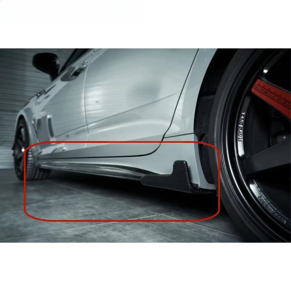 High Level Material Preprg Dry Carbon Fiber Car Bumper A5 S5 Side Skirts for  A5 S5 2020-2023 Body Kit Rocker Panels