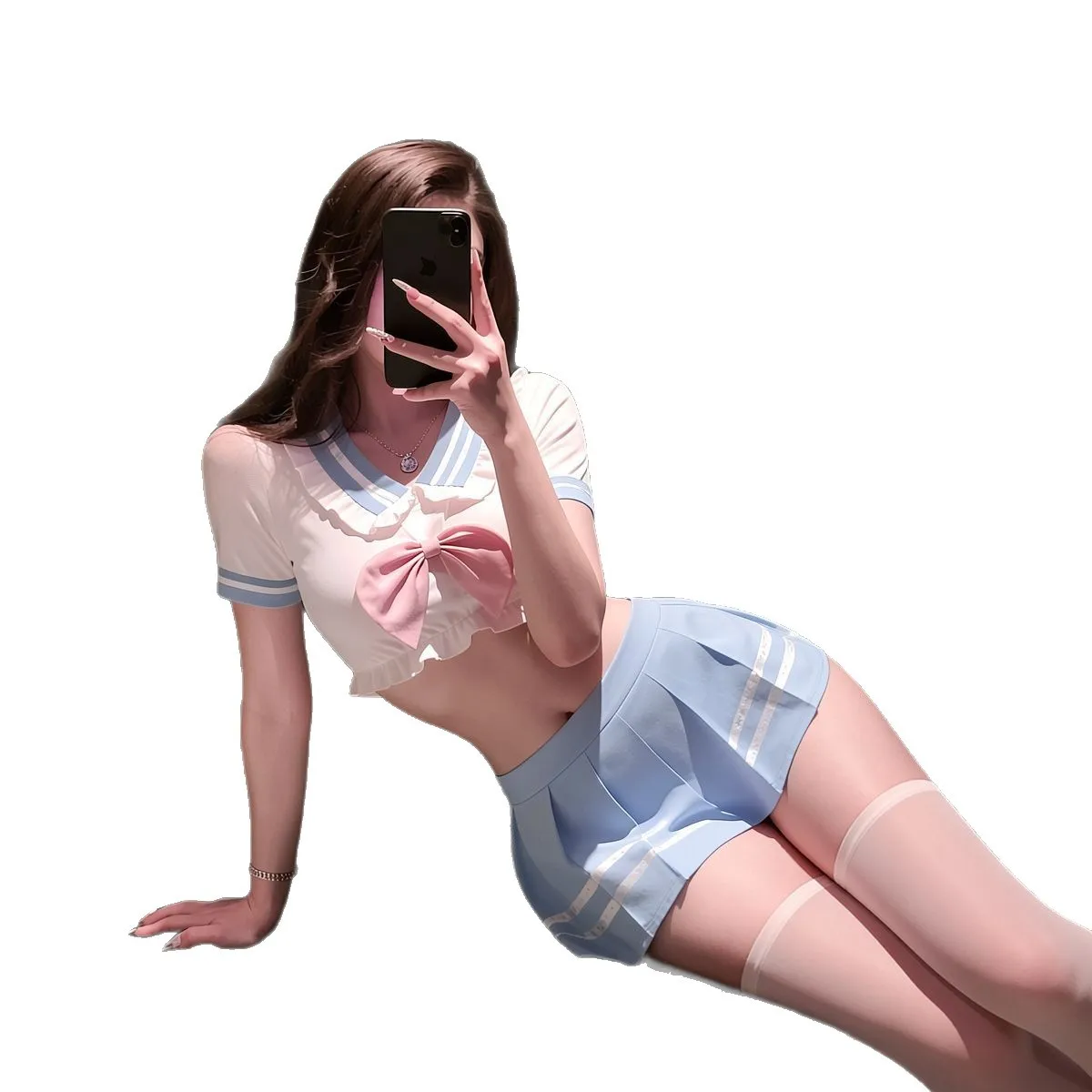Uniforme Escolar Sexy de Cosplay, Ropa Erótica de Anime, Lencería de Colegiala, Juego de Roles, Falda Corta, Uniforme Jk de Bar Porno