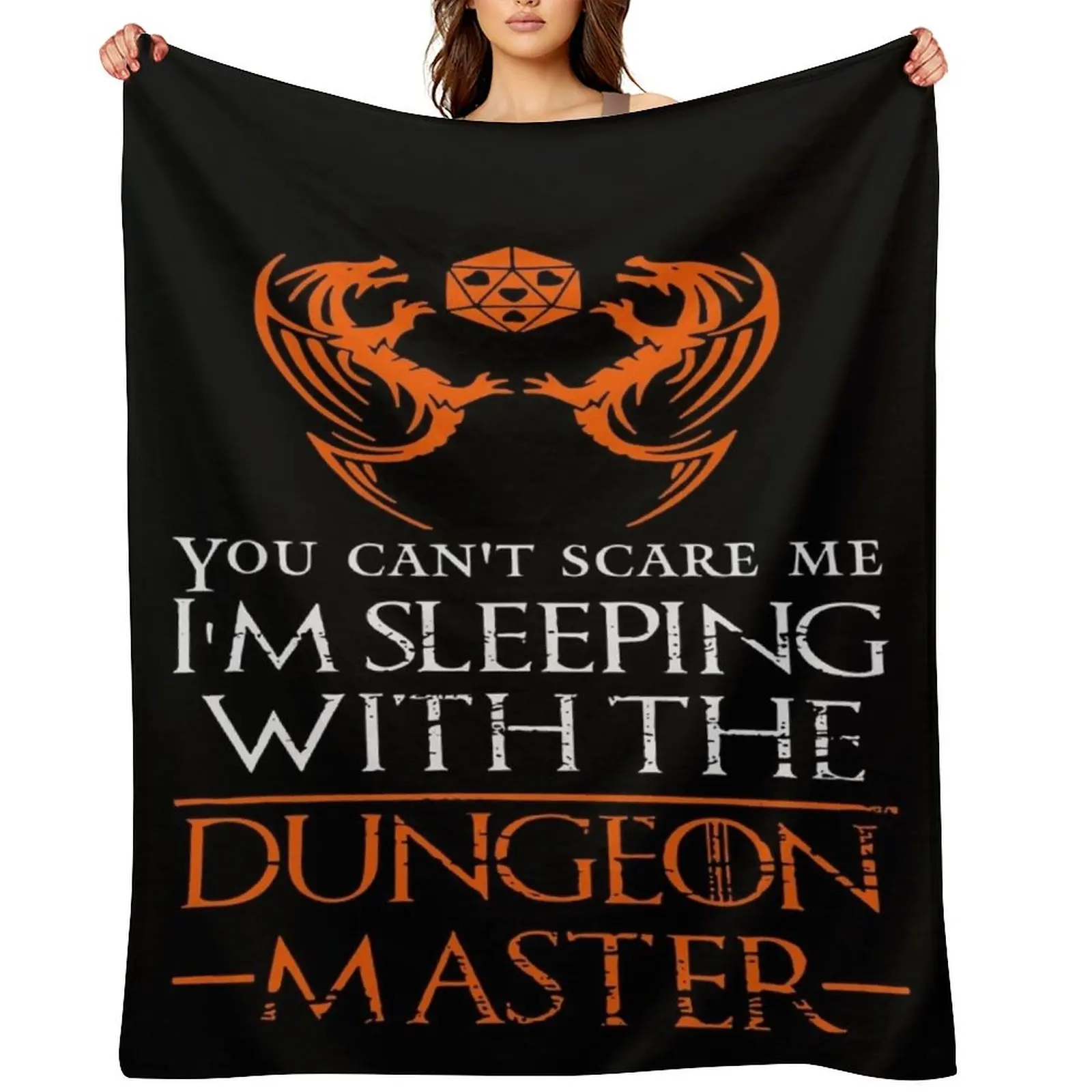 

You can't scare me I'm sleeping with the dungeon master Throw Blanket Warm Luxury St Fashion Sofas anime Blankets