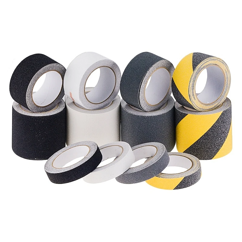 10M/5M Anti Slip Floor Tape PEVA rubber silica sand tape Adhesive Stickers Waterproof Non-slip Tape For Ground Bathroom Stairs