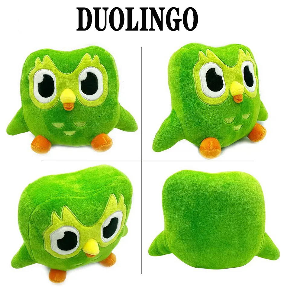 

Duolingo плюшевая игрушка, зеленая сова, кукла, мягкая набивная Дуо, плюшевая игрушка для изучения языка, аниме, животное, детский подарок на день рождения