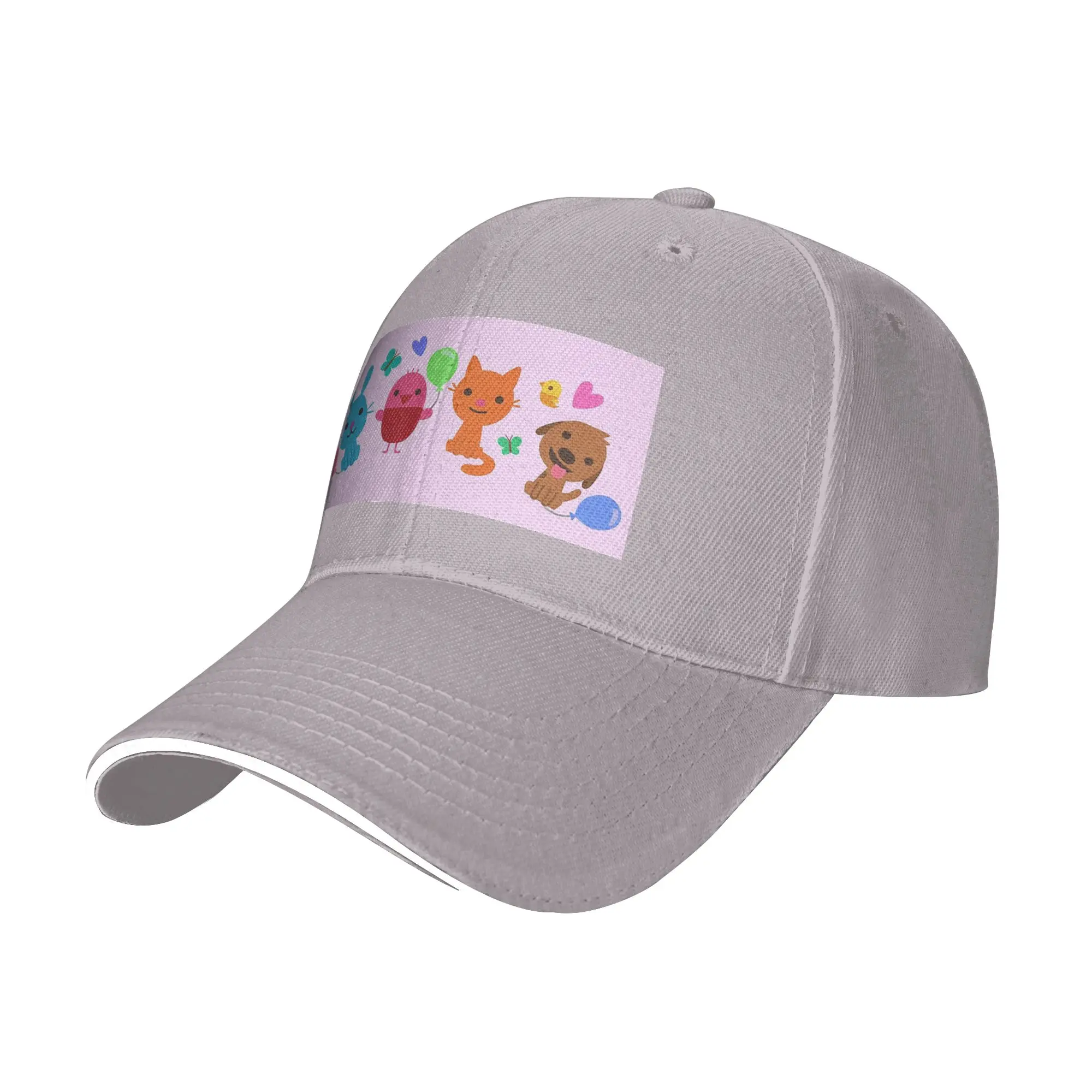 Play Sago Mini Pink Cap Fashion Baseball Caps Adjustable Hat Hip Hop Summer Unisex Baseball Hats Customizable Polychromatic