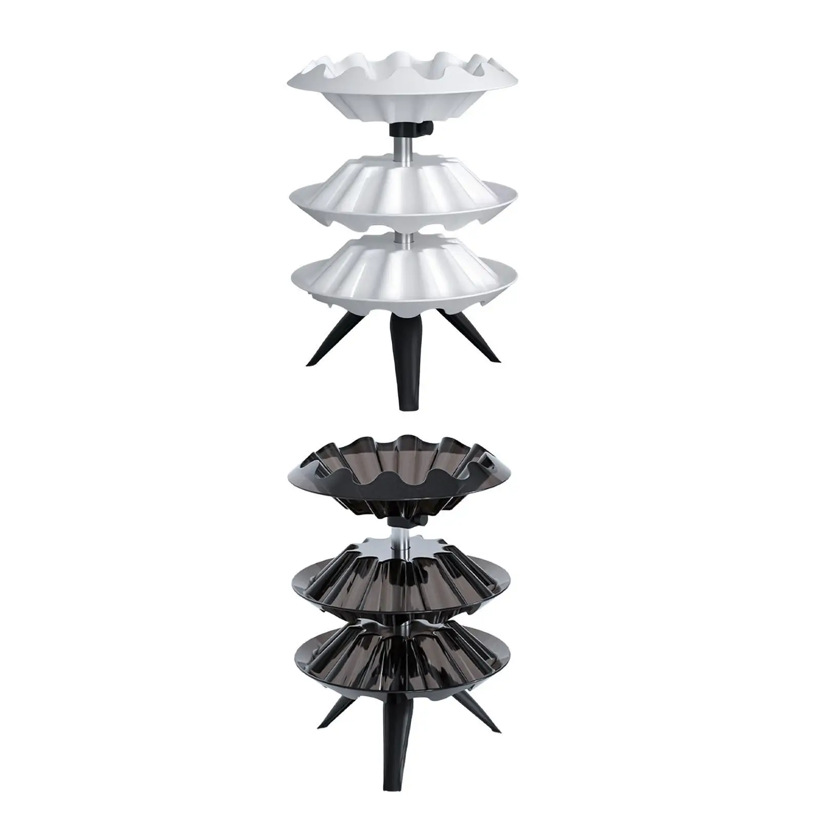 Nail Polish Display Rack, Lipstick Organizer Stand 3 Tier Vertical Lipstick Holder Organizer for Office Workspace