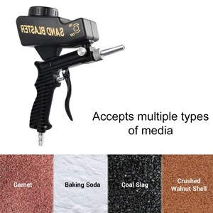 Điều chỉnh khẩu súng lục Blaster di động Sand Ink Ink Spray Machine Bộ lực hấp dẫn khí nén nhỏ của khẩu súng lục 90 psi piston 10 Súng lục khí nén ô tô bán hàng chính - №2
