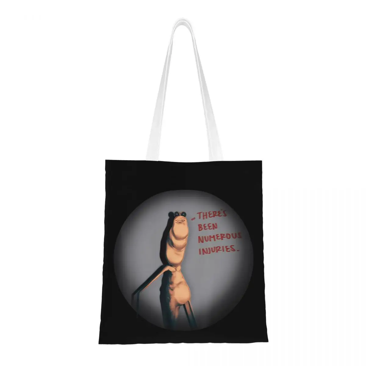 

Женские и мужские сумки Marcus The Worm Meme There Been Numerous Injuries, холщовая продуктовая сумка для девочек, сумки