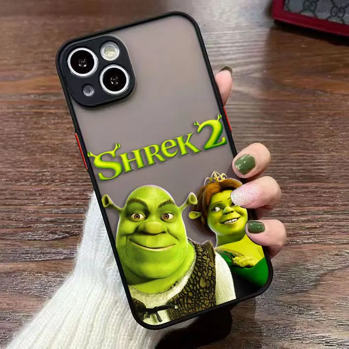 Divertente Film S-Shrek Opaco Cassa Del Telefono Per Redmi NOTE 14 13 12 12S 11 11T 11S 10 10S 9T 9 9S 10X PRO PLUS TPU Caso FAI DA TE Borsette