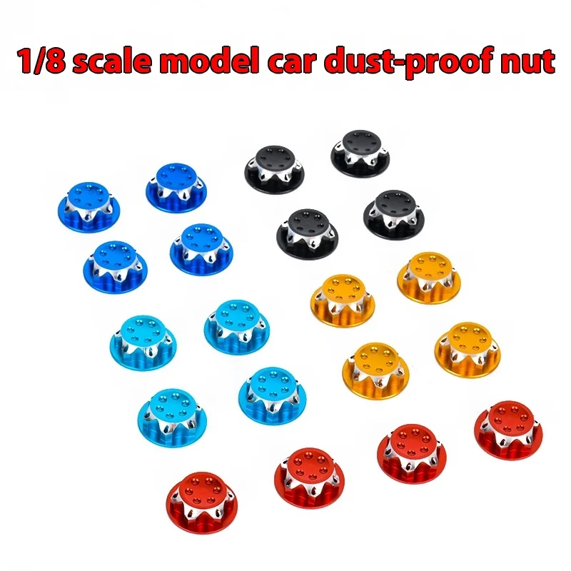

1:8 Rc Remote Control Car Metal Upgrade Accessories Climbing Off-Road Vehicle Tire 17mm Nut Adapter Available In Multiple Colors