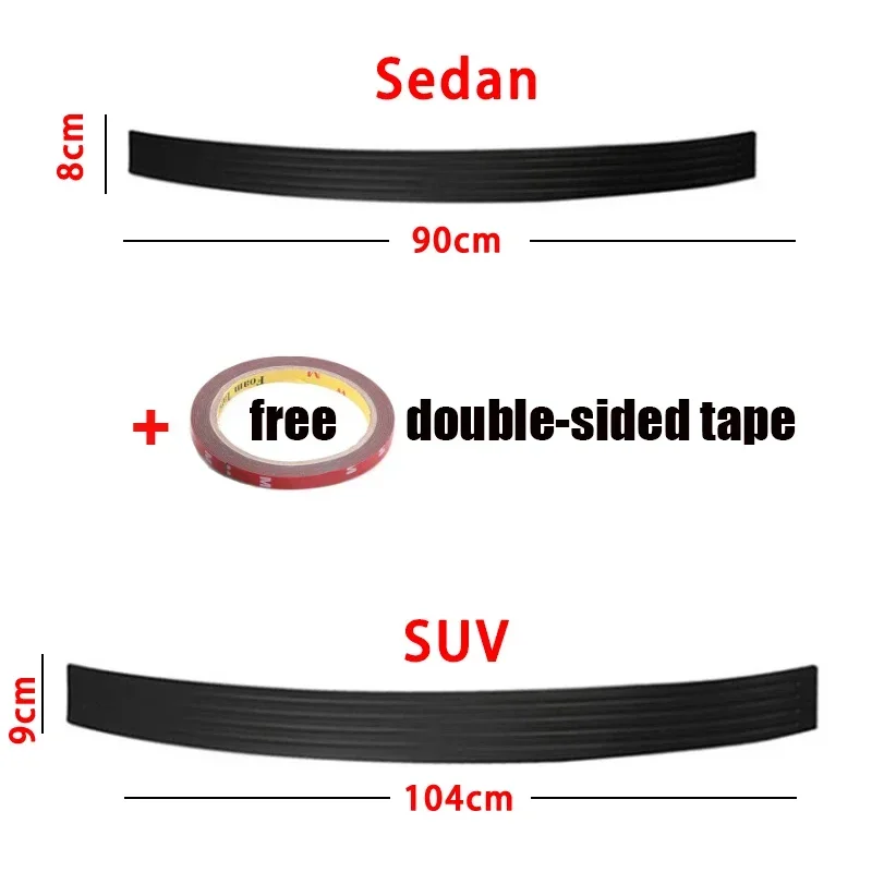 العالمي سيارة جذع عتبة الباب لوحة حامي المصد الخلفي الحرس المطاط القوالب وسادة غطاء الكسوة قطاع اكسسوارات السيارات #6