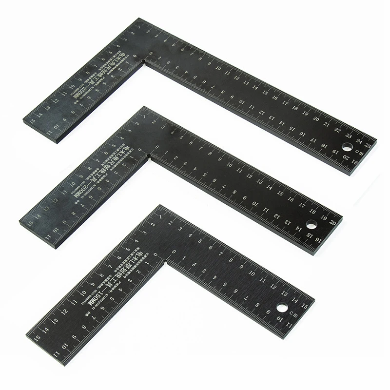 15/20/25cm Bakelite Combination Right Angle Ruler Insulated Non-static 90° Angle Gauge Measuring Plotting Woodworking Tools