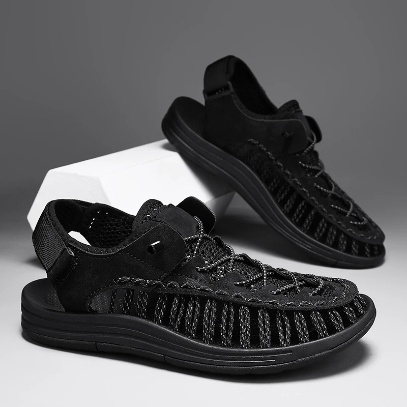Fashion Casual Outdoor Waders Summer New Sandals Men's Brand Designer Large Size Hand-woven High Quality Beach Sandals For Men