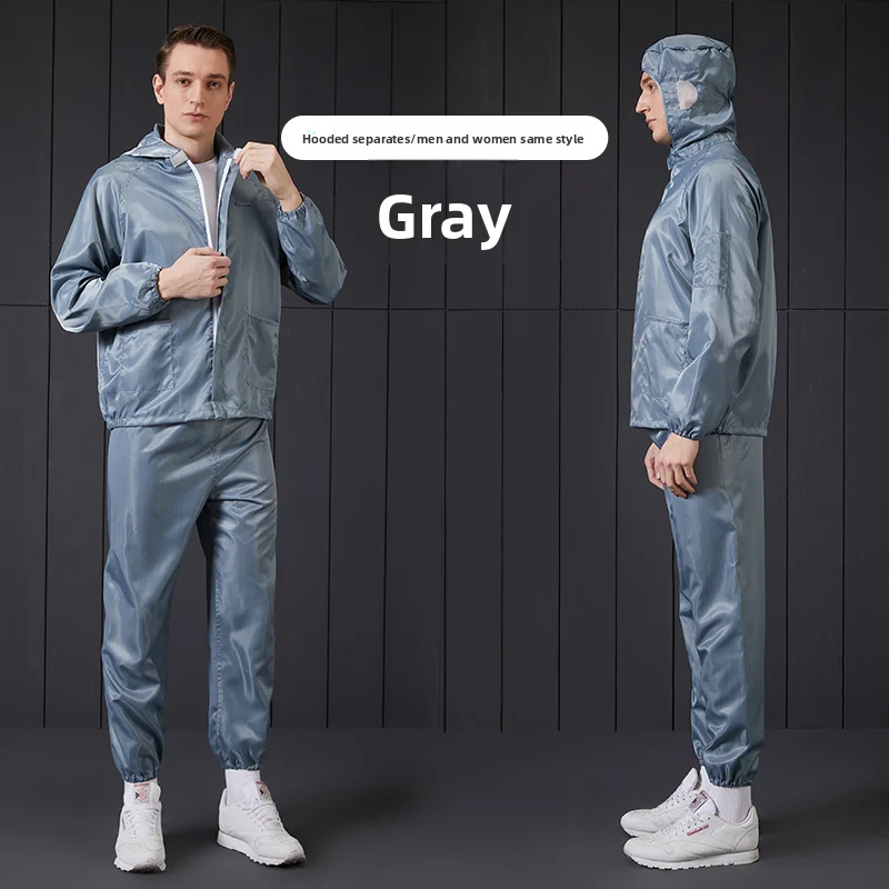 New Breathable Dustproof Work Clothes Static Clothes Women's Split Dust-Free Workshop Protective Clothes Full Body Clean Clothes