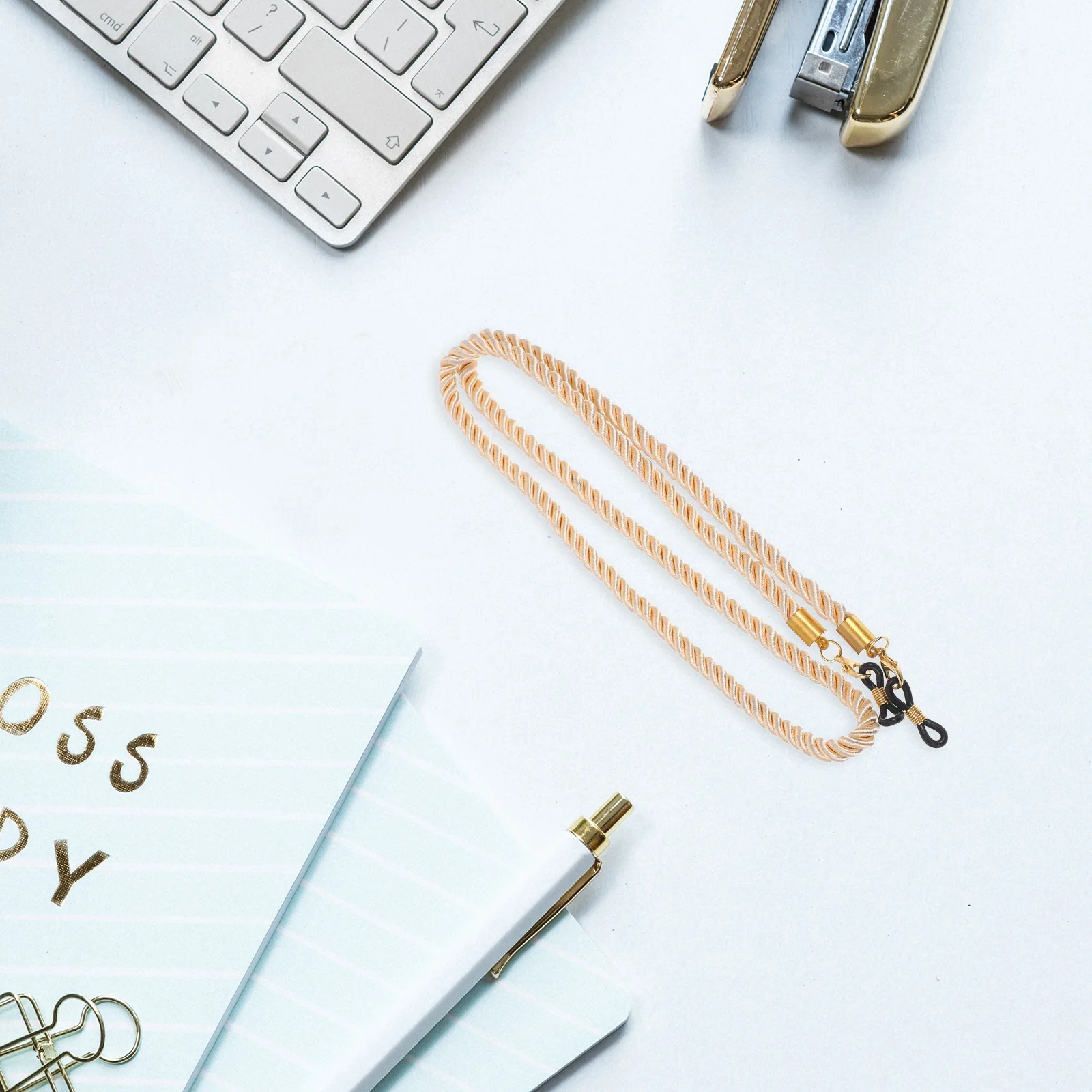 Cadena para gafas, cordón trenzado multifuncional para gafas, correa para el cuello para gafas de sol, soporte para gafas, accesorio de cordón antideslizante